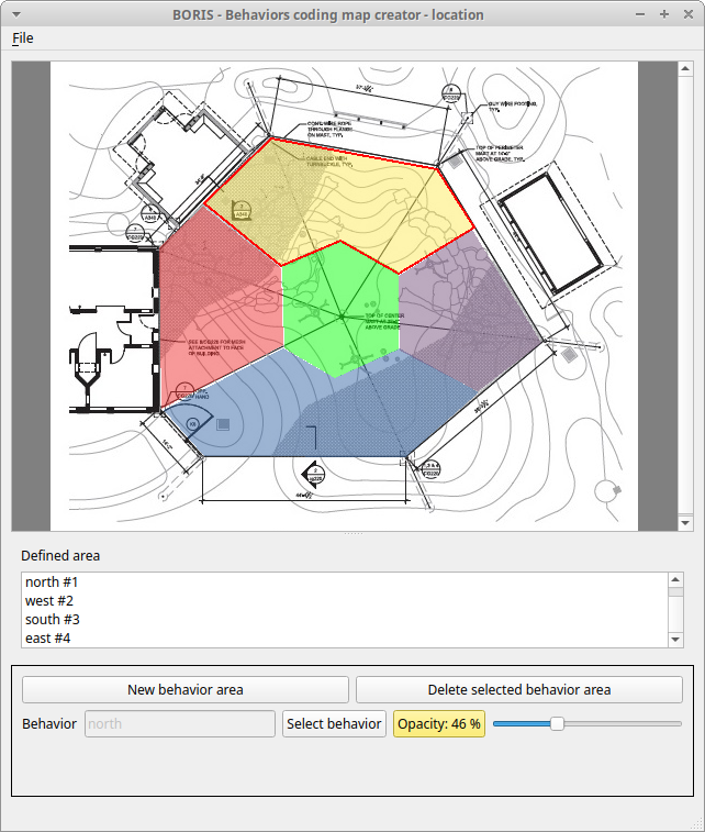 Behaviors coding map