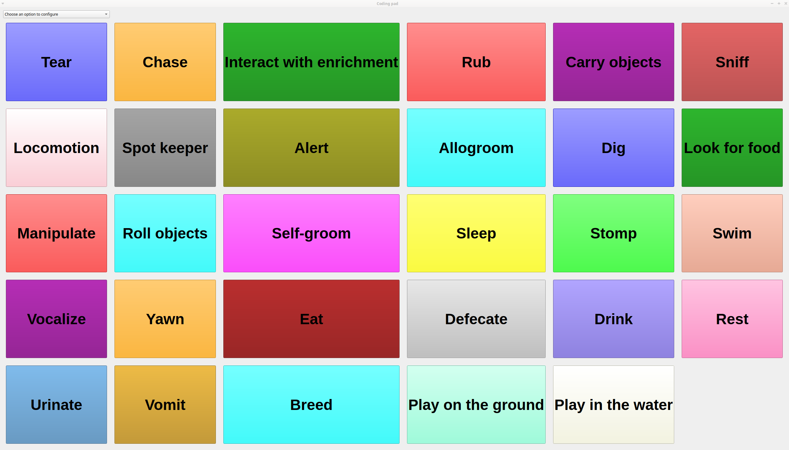 Coding pad