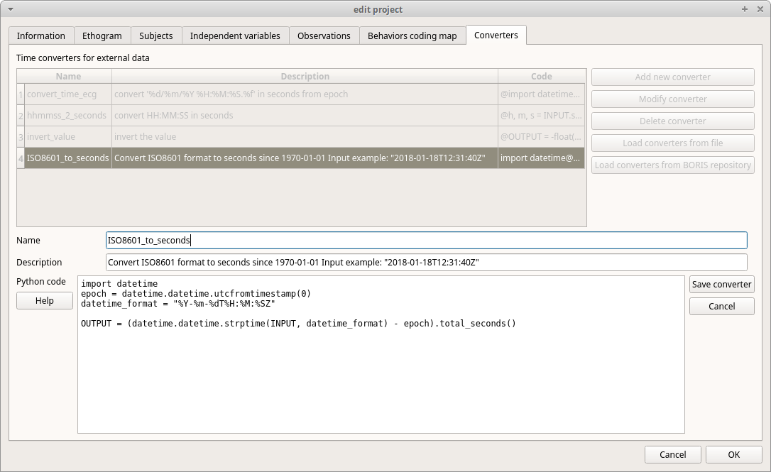 writing/modifiying a converter