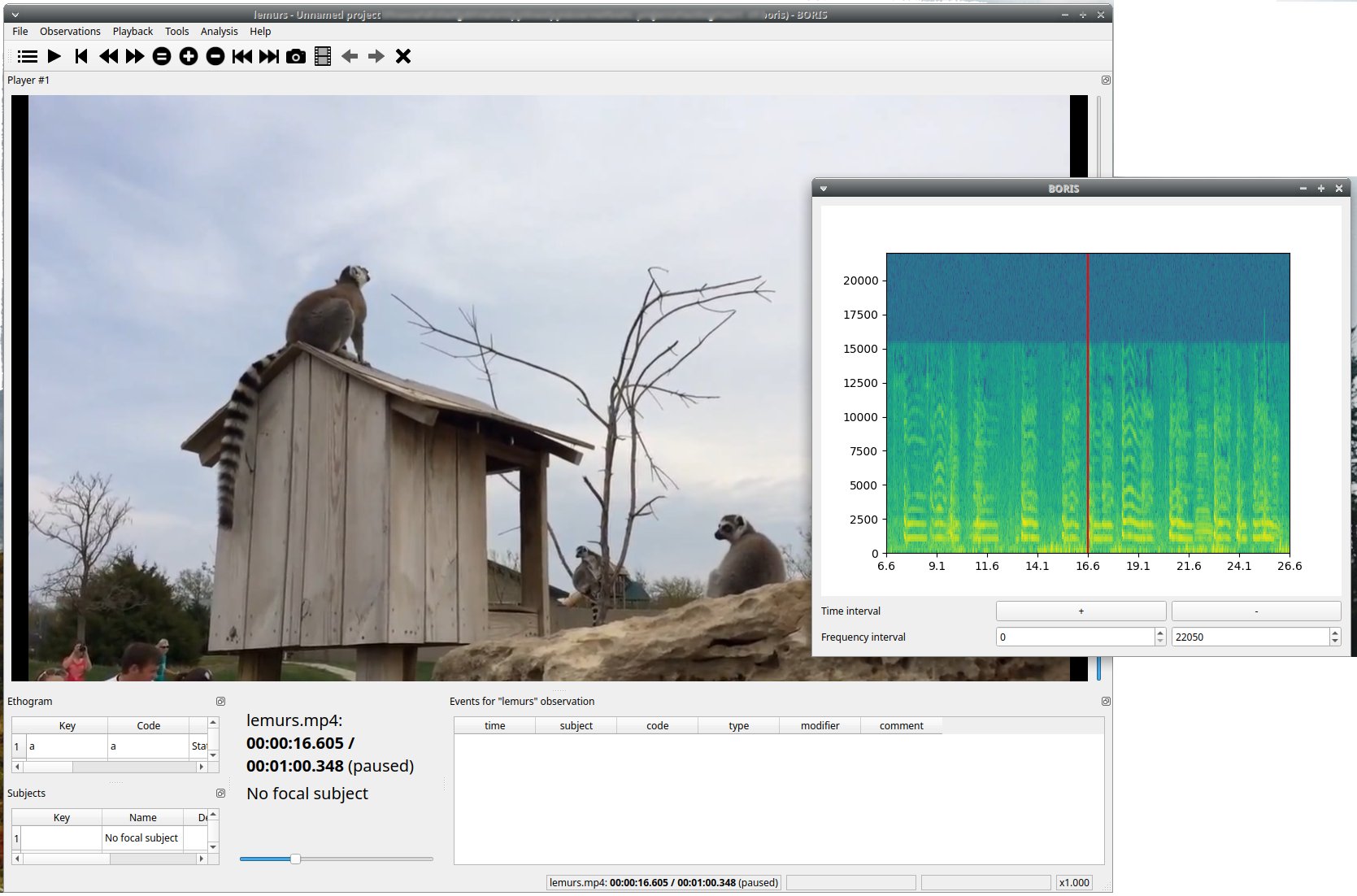 Spectrogram visualization